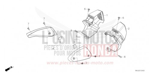 COUVERCLE LATERAL/GAINE DE CANALISATION CB1000RAP de 2023